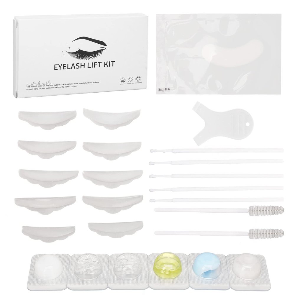 Eyelash Perm Kit,Professional Disposable Semi Permanent Mild Curling Lash Kit 12ml Liquid
