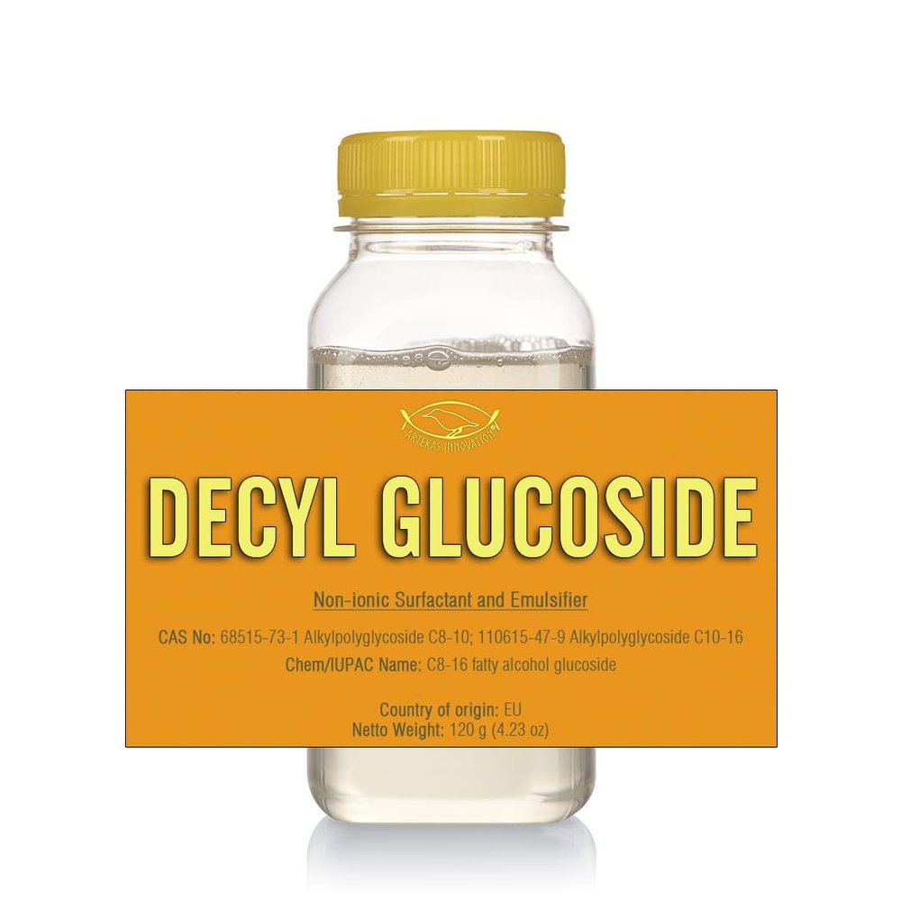 Artekas Innovation - DECYL GLUCOSIDE - Gel - for Homemade Cosmetics, Skin Care, Shower Gels, Foaming, Body Soap, Shampoos, Face Cleansers - 4.23 oz