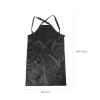 LALAFINA Mens Overalls Hair Stylist Apron Salon Apron Barber Haircut Styling Adjustable Work Nail Tech for Stylist Florist Kitchen Black Mens view 2