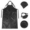 LALAFINA Mens Overalls Hair Stylist Apron Salon Apron Barber Haircut Styling Adjustable Work Nail Tech for Stylist Florist Kitchen Black Mens view 3