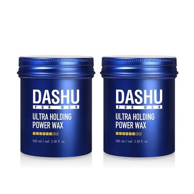 DASHU Ultra Holding Power Hair Wax - Long Lasting Hold, High Hold, No Shine, Easy to Wash, Edge Control (Pack of 2)