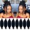 10 Inch Wrapping Hair for Soft Locs,Cuban Twist Hair 8 packs Pre-Separated Springy Afro Twist Hair Extension for Women Kids, Kinky Afro Twist Crochet Hair Natural Black Spring Twist Hair view 1
