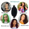 10 Inch Wrapping Hair for Soft Locs,Cuban Twist Hair 8 packs Pre-Separated Springy Afro Twist Hair Extension for Women Kids, Kinky Afro Twist Crochet Hair Natural Black Spring Twist Hair view 2