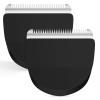 2 Pack Professional Peanut Replacement Blade-Precision-Ground for Smooth Cutting Snap-On Compatible with Wahl Peanut Clippers & Trimmers #2068-300, Black/Silver view 1