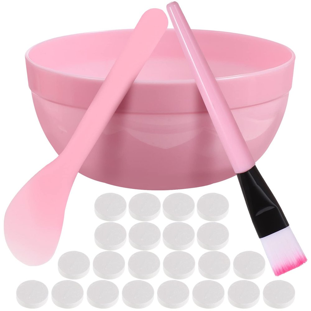 FOMIYES Diy Facial Mask Kit 1 Set Face Tools for Skincare Mask Peel off Bowl Brush