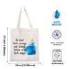 TOBGBE Fairy Tales Makeup Bag Princess Quotes Gift Cosmetic Bag for Women (Little Magic Tote) view 2