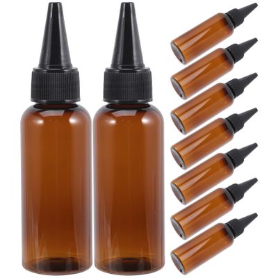 iplusmile 10pcs Plastic Applicator Squeeze Bottles for Hair Dye and Oil Refillable Containers Pointed Nozzle for Precise Application and Easy Dispensing