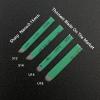 WOLAYI 14U 30pcs Microblading Needles Nano 0.15mm-Thinnest Blade On The Market, Permanent Makeup Manual Eyebrow Tattoo Needlewith Expiration Date and Lot Number (Green 14U.15) view 4