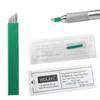 WOLAYI 14S 30pcs Microblading Needles Nano 0.15mm-Thinnest Blade On The Market, Permanent Makeup Manual Eyebrow Tattoo Needlewith Expiration Date and Lot Number (Green 14S.15) view 1