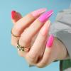 FANDAMEI Press on Nails, 24 Colors 576PCS Press on Nails Almond, Medium Acrylic Fake Nails Full Cover, Natural Glossy, False Nails with Nail Glue view 3
