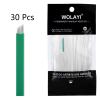 WOLAYI 12S 30pcs Microblading Needles Nano 0.15mm-Thinnest Blade On The Market, Permanent Makeup Manual Eyebrow Tattoo Needlewith Expiration Date and Lot Number (Green 12S.15) view 3