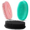 3 Pack Silicone Body Scrubber, Soft Silicone Loofah Exfoliating Body Scrubber, Silicone Body Brush Bath Shower Scrubber for Body, 2 in 1 Bath and Shampoo Wash Brush for Skin Exfoliation Men Women view 1