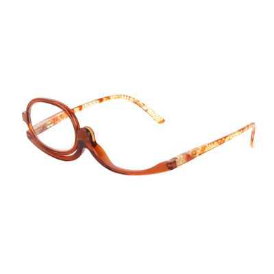 Aisi Women Magnifying Makeup Glasses Eye Make Up Spectacles Flip Down Lens Folding Cosmetic Glasses
