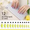 FANDAMEI Press on Nails Almond Matte, 24 Colors 576PCS Press on Nails Medium Almond Matte, Acrylic Medium Fake Nails Full Cover, Natural Press on Nail, False Nails with Nail Glue view 4