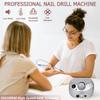 30000RPM Electric Nail Drill Machine Efile Professional Nail File for Acrylic Gel Dip Powder Nail, 6 Sanding Bands & 6 Nail Drill Bits for Home Salon Use view 2