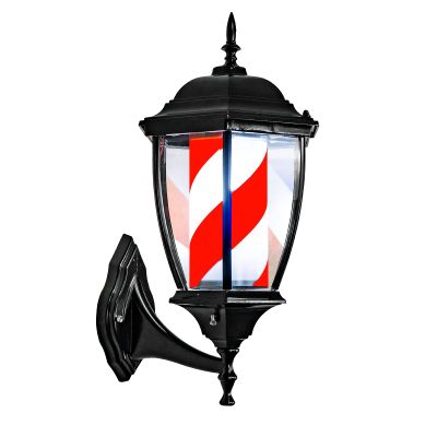 vsGotber Chandeliers Modern Ceiling Light LED Barber Pole Indoor Outdoor Waterproof Rotating Hair Salon Barber Shop Open Sign Classic Red White Strips Wall-Mounted Save Energy (D)