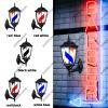 vsGotber Chandeliers Modern Ceiling Light LED Barber Pole Indoor Outdoor Waterproof Rotating Hair Salon Barber Shop Open Sign Classic Red White Strips Wall-Mounted Save Energy (D) view 2