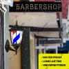 vsGotber Chandeliers Modern Ceiling Light LED Barber Pole Indoor Outdoor Waterproof Rotating Hair Salon Barber Shop Open Sign Classic Red White Strips Wall-Mounted Save Energy (D) view 3