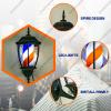 vsGotber Chandeliers Modern Ceiling Light LED Barber Pole Indoor Outdoor Waterproof Rotating Hair Salon Barber Shop Open Sign Classic Red White Strips Wall-Mounted Save Energy (D) view 4