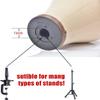 23inch Cork Canvas Block Head Mannequin Head Wig Display Styling Head view 3