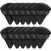 AMMON 12 Pcs Black Powder Puff Triangle Soft Makeup Powder Puff Face Makeup Sponge Puff Velour Makeup Puff Pure Cotton Powder Puff for Loose Mineral Powder Cosmetic Body Contouring Tools view 1