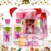 Vital Luxury Bath & Body Care Travel Set Pea Flower Scent Home Spa Set with Body Lotion, Shower Gel and Fragrance Mist view 2