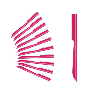 Eyebrow Razor, S.T. Friends 10Pcs Face Razor for Women Exfoliating Dermaplaning Tool, Dermaplane Razor Peach Fuzz Removal, Eyebrow Shaper Trimmer Facial Shaver Help Exfoliate and Smooth the Skin