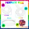 65 Pcs White Cotton Scrunchies Hair Ties Accessories for Tie Dye Party Supplies Including 30 Scrunchies 15 Bow Hair Ties 20 Headband Non Slip Stretchy Elastic Head Wrap Holder for Women DIY Tie Dye view 2
