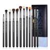 Jessup Eyeshadow Brush Set 12pcs Eye Makeup Brushes Set Professional Premium Sythetic Eye Shadow Blending Smoky Shader Concealer Brush Black T339 view 1