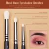 Jessup Eyeshadow Brush Set 11pcs Eye Makeup Brushes Set Professional Eye Shadow Brush Blending Brush Shader Crease Brush Black T340 view 4