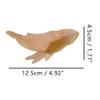 Whale Hair Clips,Cellulose Acetate Hair Clips,Small Claw Clips for Girl,Hair Accessories for Women,Beige view 2