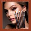 Jessup Eyeshadow Brush Set 7pcs Fluffy Eye Makeup Brushes for Eye Shadow Blending Shader Crease Concealer Black T334 view 2