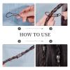 Crafans 104Pcs Alloy Dreadlock Beads for Hair, Braid Beads Hair Jewelry Kit with Tibetan Large Hole Beads Elastic Hair Ties Tail Comb Hair Bun Maker for Women Hair Braids Jewelry Making view 3