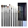 Jessup Eye Makeup Brushes Set Professional Blending Brush for Makeup Eyeshadow 13pcs Premium Synthetic Blender Brush Makeup Black T338 view 1