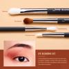 Jessup Eye Makeup Brushes Set Professional Blending Brush for Makeup Eyeshadow 13pcs Premium Synthetic Blender Brush Makeup Black T338 view 3