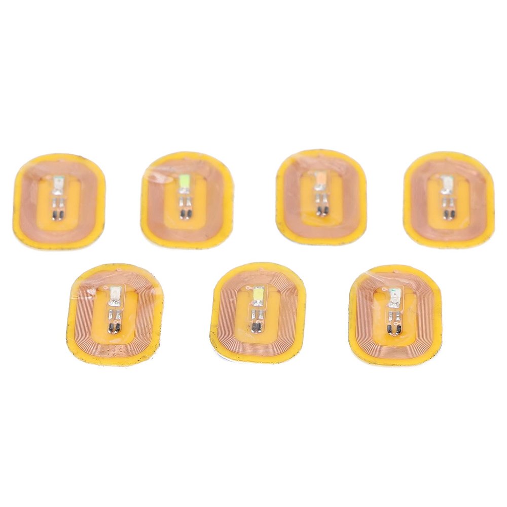 Miskall 7pcs NFC Nail Stickers, Nail Art Lighting Stickers Self Adhesive Intelligent Nail Stickers Glowing NFC Nail Stickers Lighting Nail Stickers Intelligent Lighting Nail Stickers