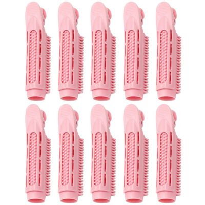 SHERCHPRY 10pcs Hair Roller Clips for Easy Hair Styling Lightweight Material for Voluminous Curls for Home Travel Use Non-damaging Root Curlers