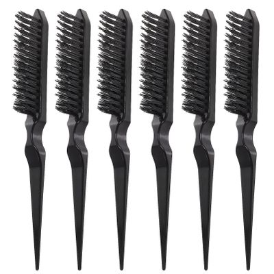 SHERCHPRY 6pcs Professional Hair Teasing Brush Detangling Comb for Natural Hair for Salon Use and Casual Styling