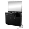 Artist hand Shampoo Bowls for Salons with Mirror, Shampoo Stations for Salons All in One Backwash Sink with USB, 110V Outlets, Hair Dryer Holes and P Trap, Salon Equipment view 1