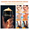 Tanning Gel Cream, 50g Sun Tanning, Soft Brown Intensive Tanning Gel, Tanning Accelerator Cream, Natural Tan Skin with Soft Brown Tanning Lotion For Outdoor Sun view 4