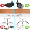 FRNIAMC Professional Saddle Stool with Wheels Ergonomic Swivel Rolling Height Adjustable for Clinic Dentist Beauty Salon Tattoo Home Office (Green) view 3
