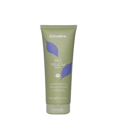 Echosline Anti-Yellow Hair Mask Neutralizes Brassy Tones NO YELLOW anti-yellow mask 300 ml. / 10.1 fl.oz.
