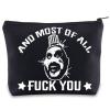 BWWKTOP Captain Spaulding Cosmetic Makeup Bag Horror Movie Inspired Gifts And Most Of All Fu*k You Zipper Pouch Bag For Movie Fans (And Most) view 1