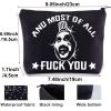 BWWKTOP Captain Spaulding Cosmetic Makeup Bag Horror Movie Inspired Gifts And Most Of All Fu*k You Zipper Pouch Bag For Movie Fans (And Most) view 2
