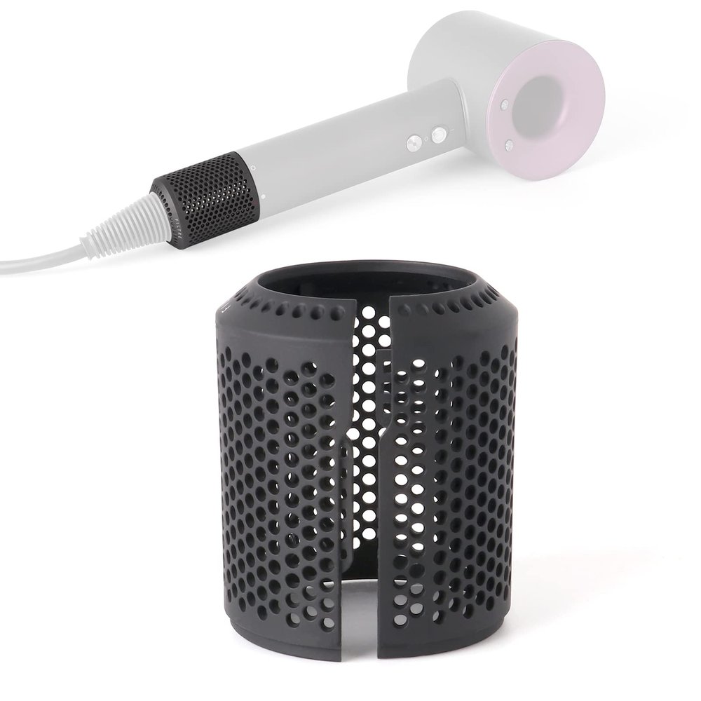 Upgraded Hair Dryer Filter Cover Compatible with Dyson Supersonic HD01 HD03 HD07 HD08 Models, Hair Dryer Strainer Filter Replacement Parts (Gray)