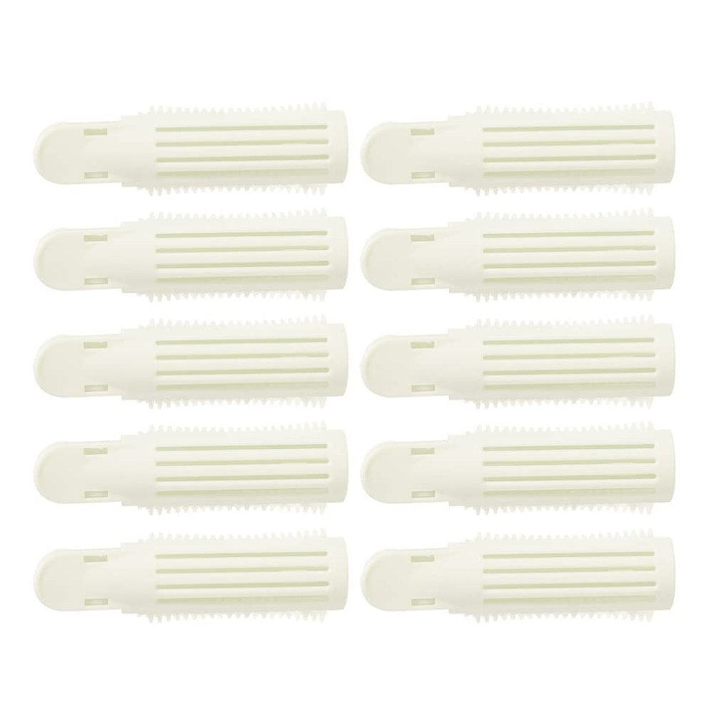 SHERCHPRY 10pcs Volumizing Hair Root Clip, Hair Root Curlers, Hair Rollers Clip, Hairstyle, White