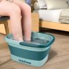 Udefineit Foot Bath Basin, Foldable & Portable Foot Soak Tub with Massage Acupoint for Foot Spa Bath, 15L/4 Gallon, Foot Massager Soaking Bath Basin Bucket for Pedicure Home Spa Treatment (Green) view 1