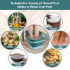 Udefineit Foot Bath Basin, Foldable & Portable Foot Soak Tub with Massage Acupoint for Foot Spa Bath, 15L/4 Gallon, Foot Massager Soaking Bath Basin Bucket for Pedicure Home Spa Treatment (Green) view 4