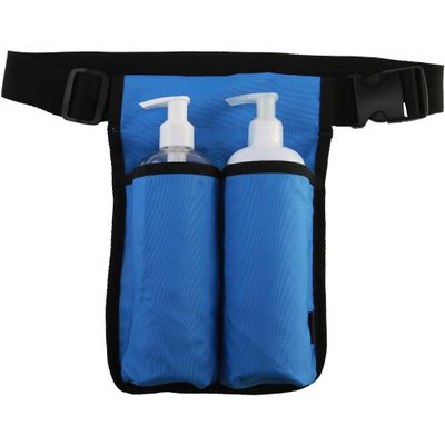 LANLAOER Massage Oil Holster Lotion Holster Premium Massage Bottle Bag Massage Waist Oil Case for 2 Bottles(Bag Only)(Two Bottle,Sky Blue)