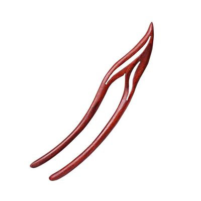 CHOISBEING Rosewood Hair Fork for Buns Fire-shape Hair Pins for Chignon Vintage Wood Hair Stick for Wome Hair Chopsticks Accessories for Long Hair
